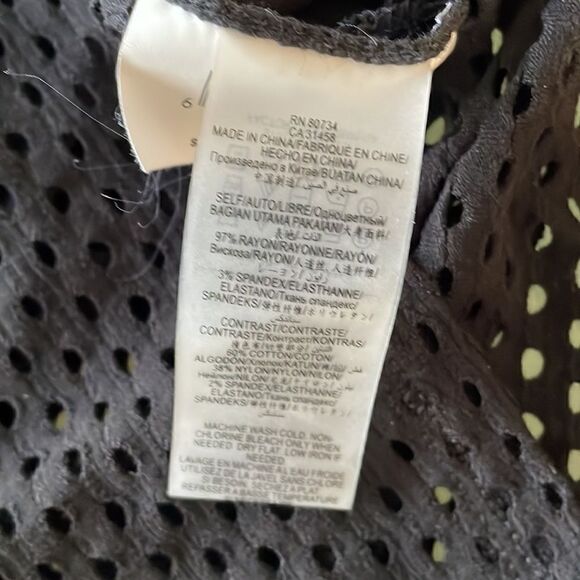 Bcbgmaxazria NWT blouse black long sleeves net see through - Picture 8 of 9